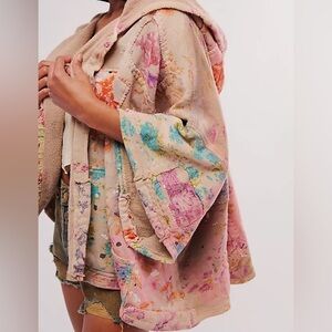 Magnolia Pearl Cotton Mirabeau Floral Patchwork Hooded Jacket